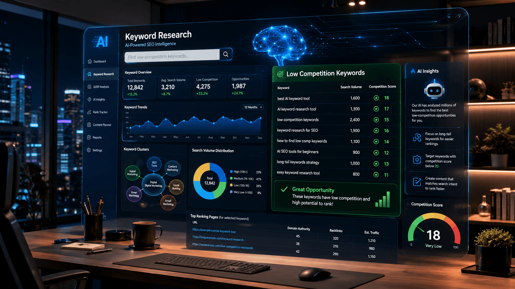 Best AI Keyword Research Tools to Find Low-Competition Keywords